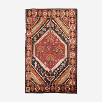 Hand made orange wool persian lori rug- 152x230cm