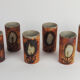 Set of six ceramic cups by "The Dove"