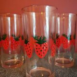 Spring strawberry glass