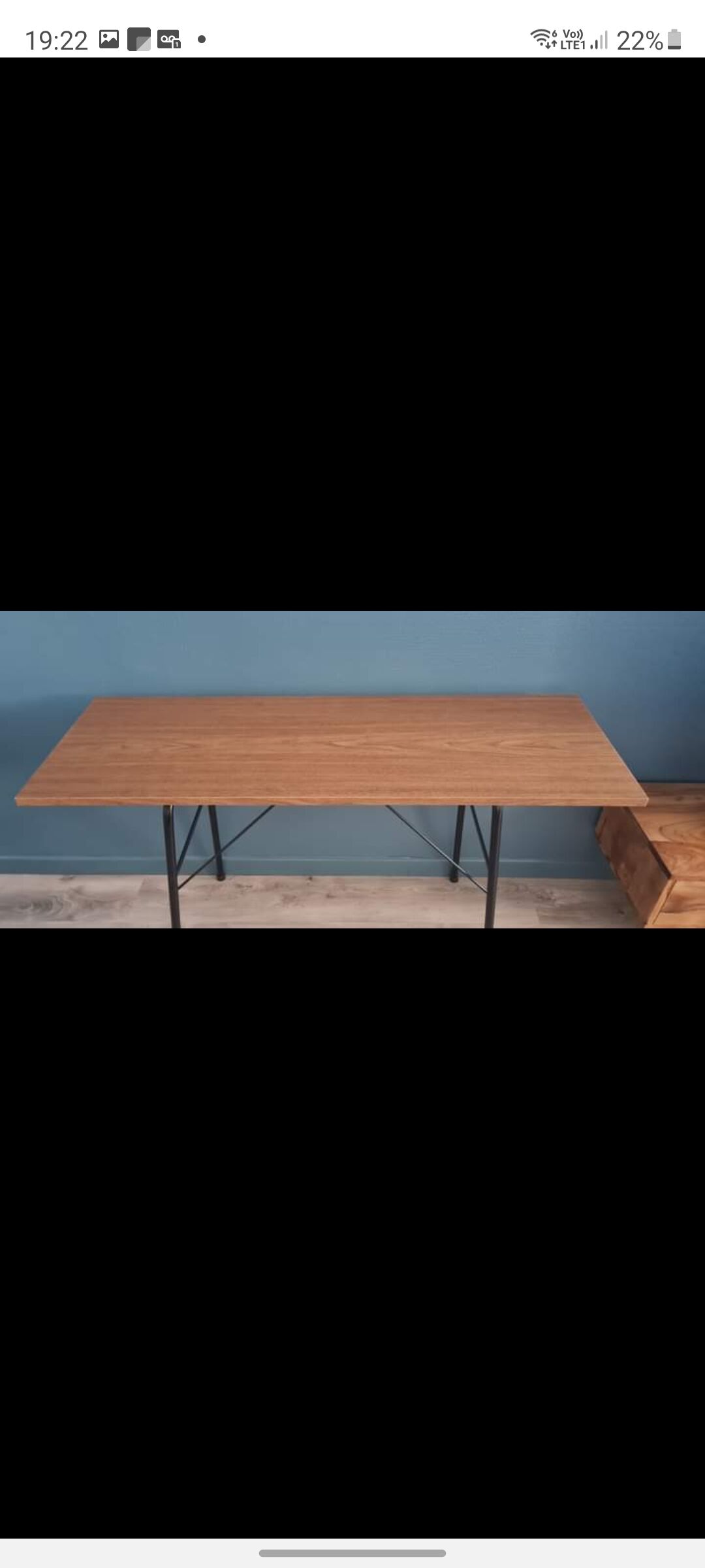 La console bureau table vintage aux pieds effei