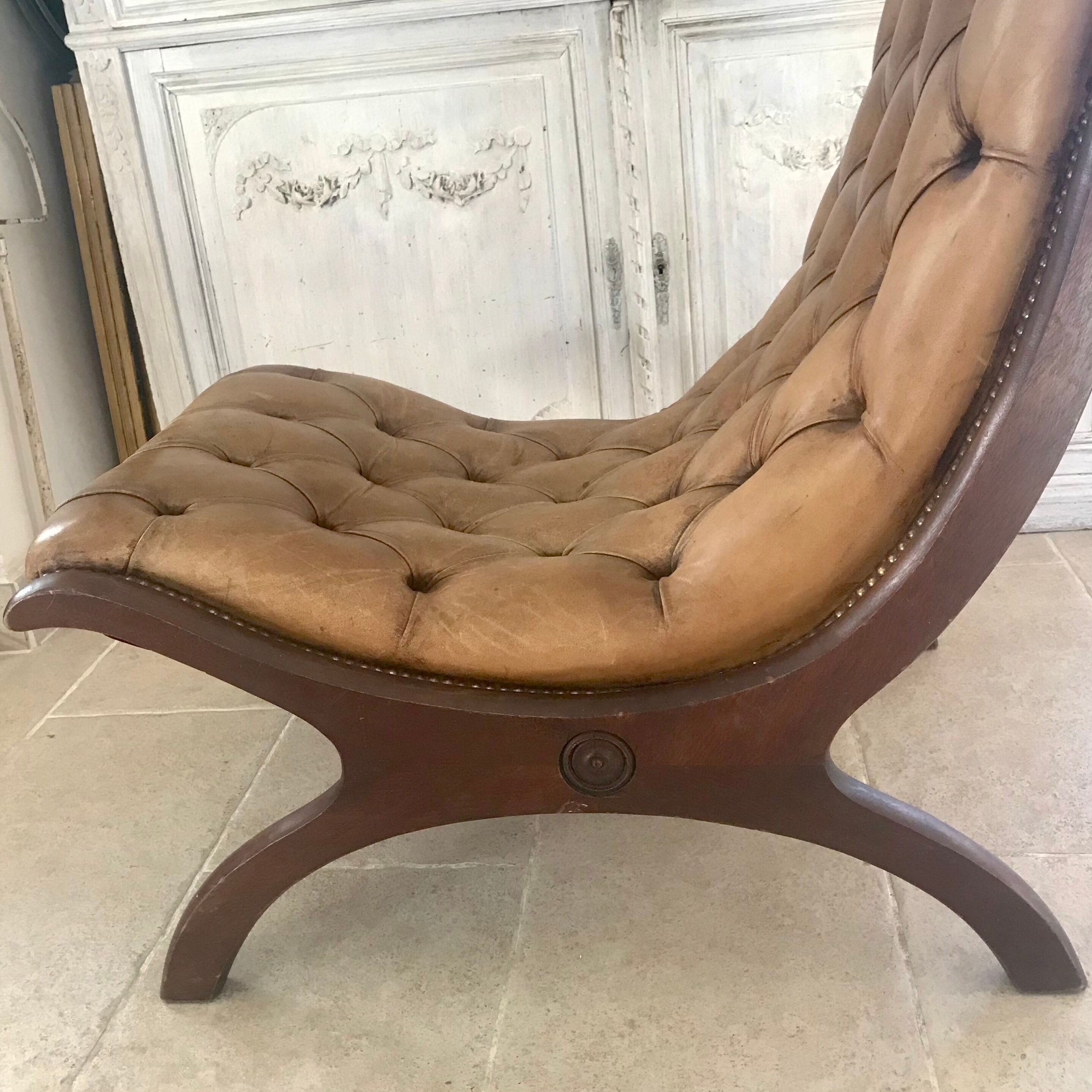 Chesterfield leather chair