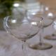 6 mouth-blown champagne glasses 50s