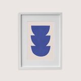 Framed abstract painting