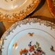 6 mismatched dessert plates decorated with roses