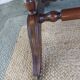 English desk and lyre chair, leather, extensions.