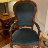 Louis Philippe armchair in walnut