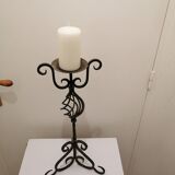 Chandelier en fer forge + bougie