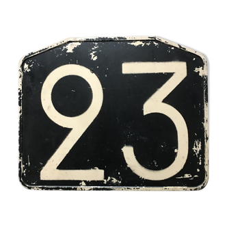 Plaque ancienne de ligne de bus n° 23