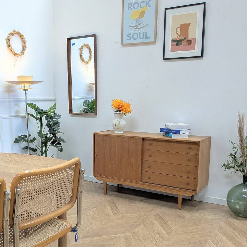 Scandinavian oak sideboard