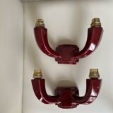 2 ceramic wall lights from the 1950s