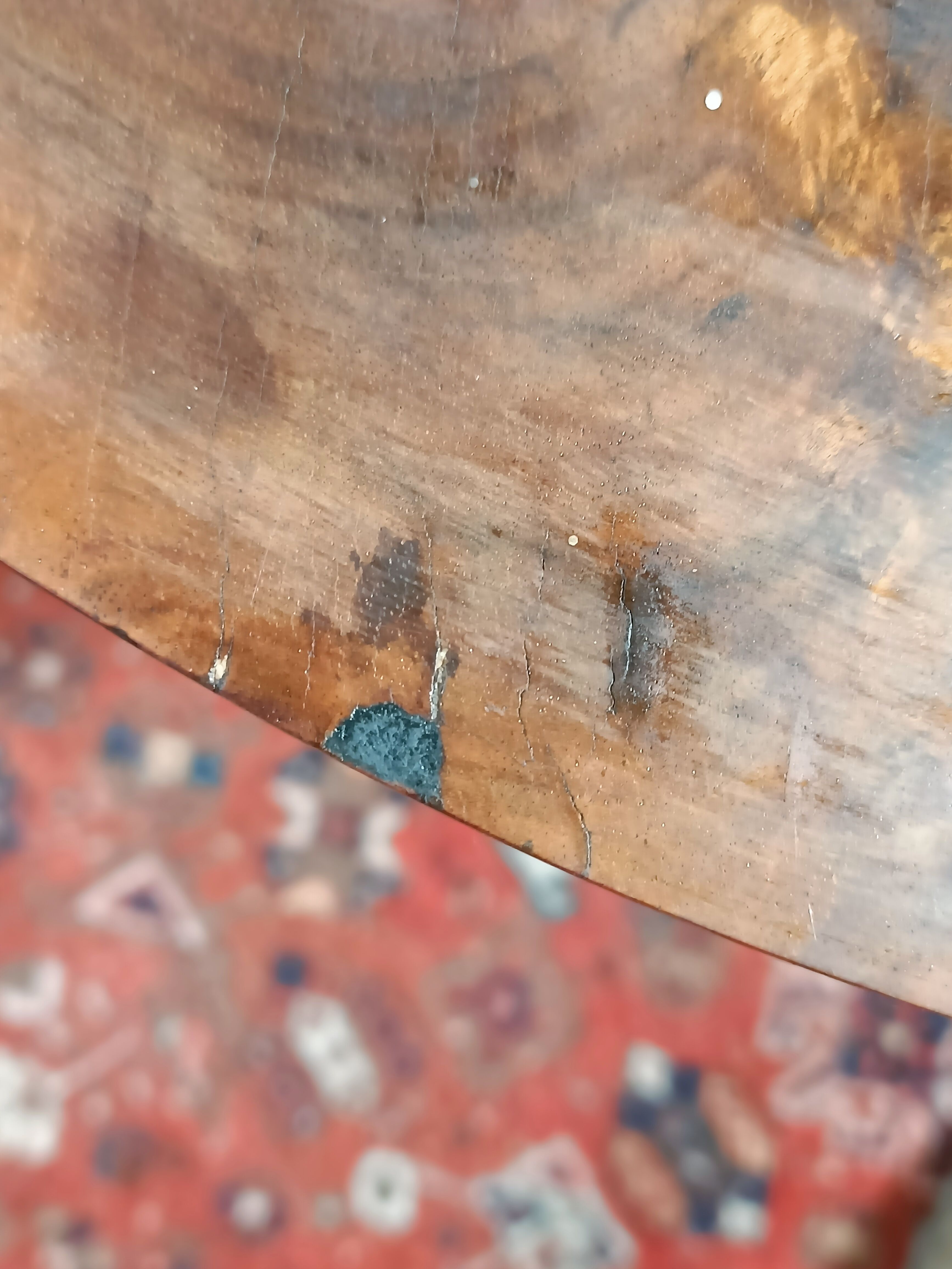 Art Deco walnut pedestal table