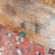 Art Deco walnut pedestal table