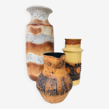Trio vases West Germany, 1970
