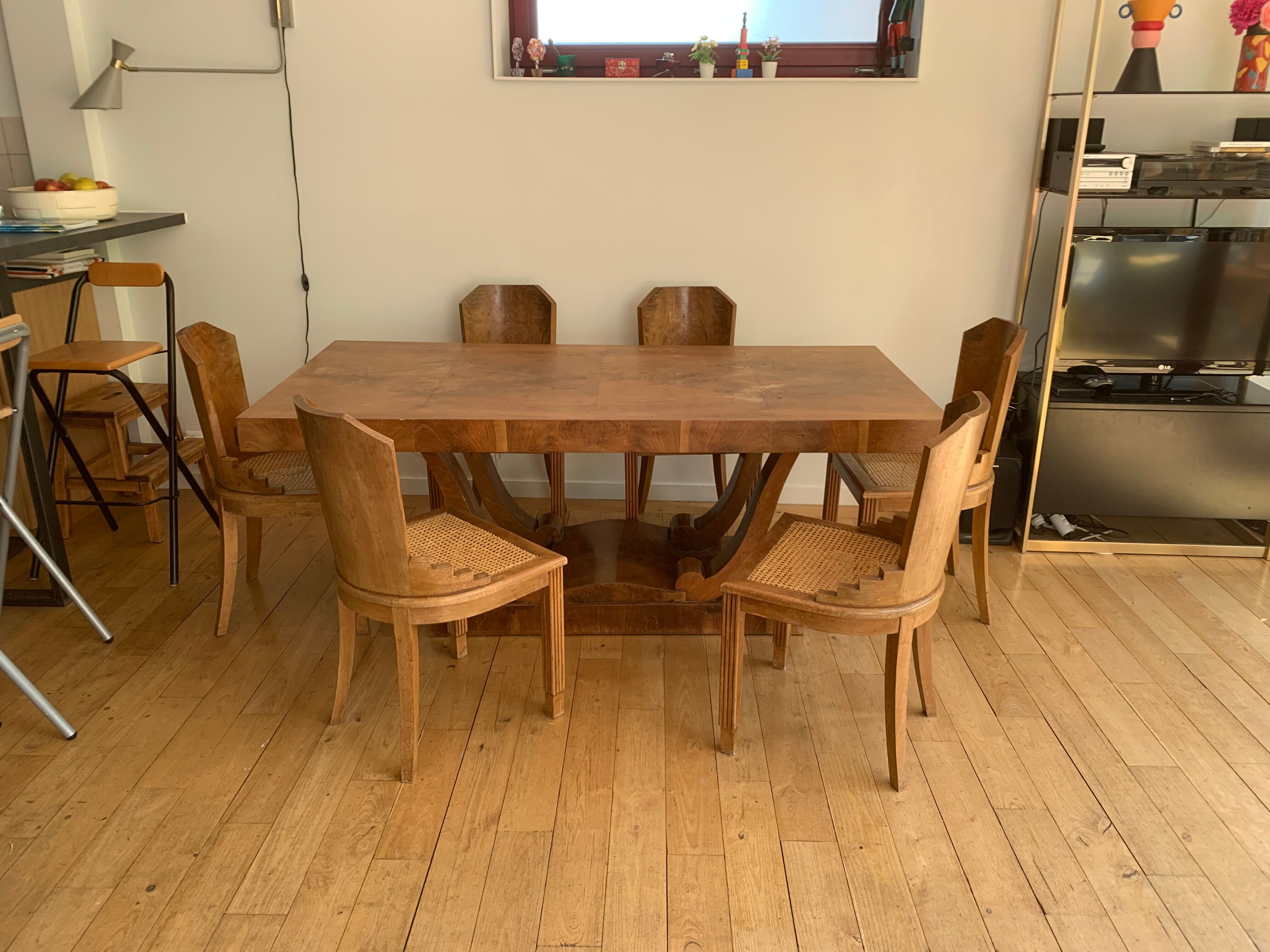 Vintage art deco table & chairs
