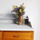 Art Deco marble bathroom cabinet