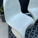 Lot de 3 chaises S vintage blanches dans le style Panton chair - Vitra