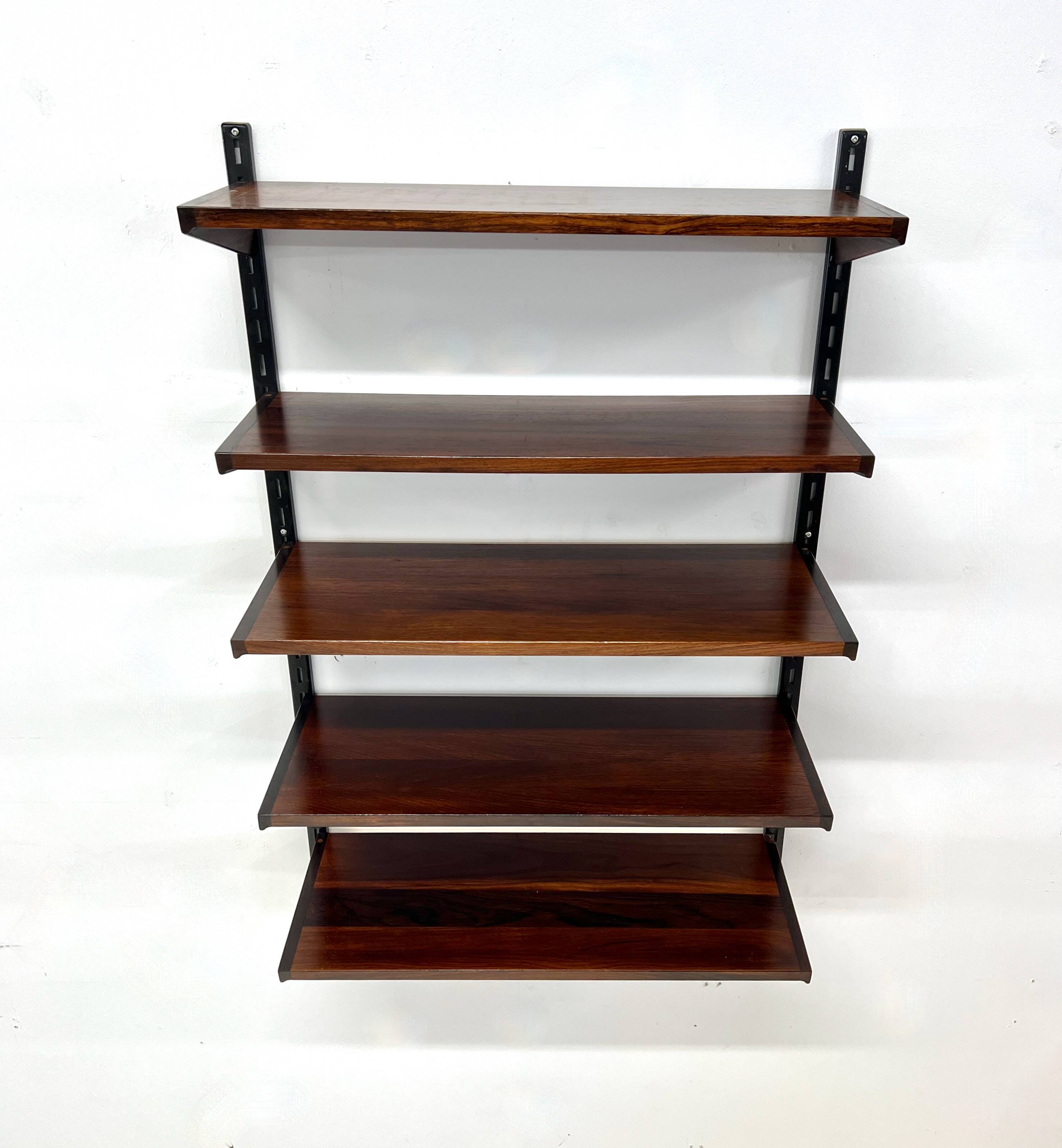 Rosewood Shelves By kai Kristiansen For Feldballes