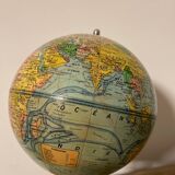 Globe terrestre Girard Barrère et J.Thomas