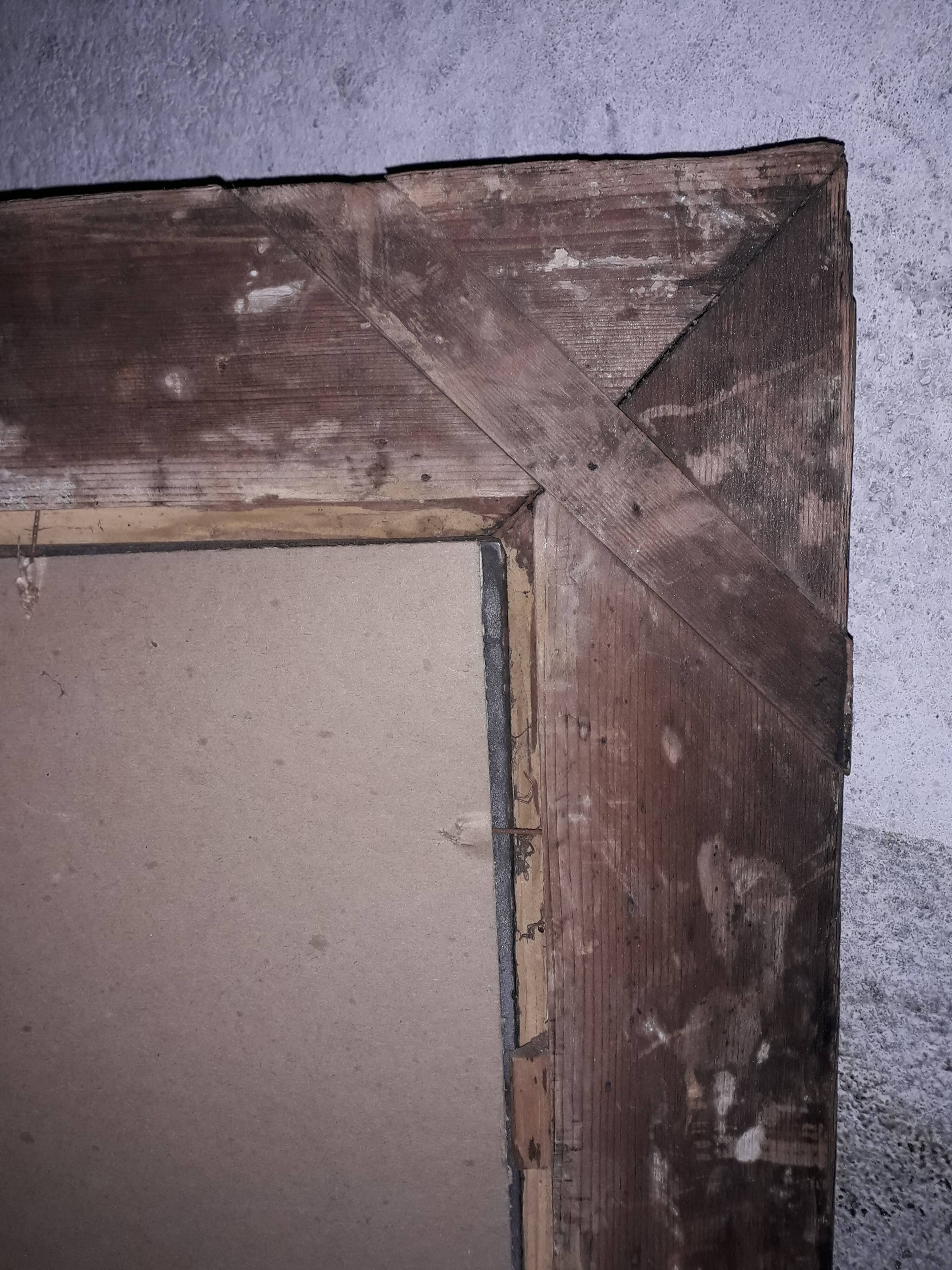 Golden mirror from period restoration