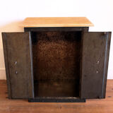 Small industrial metal storage unit.