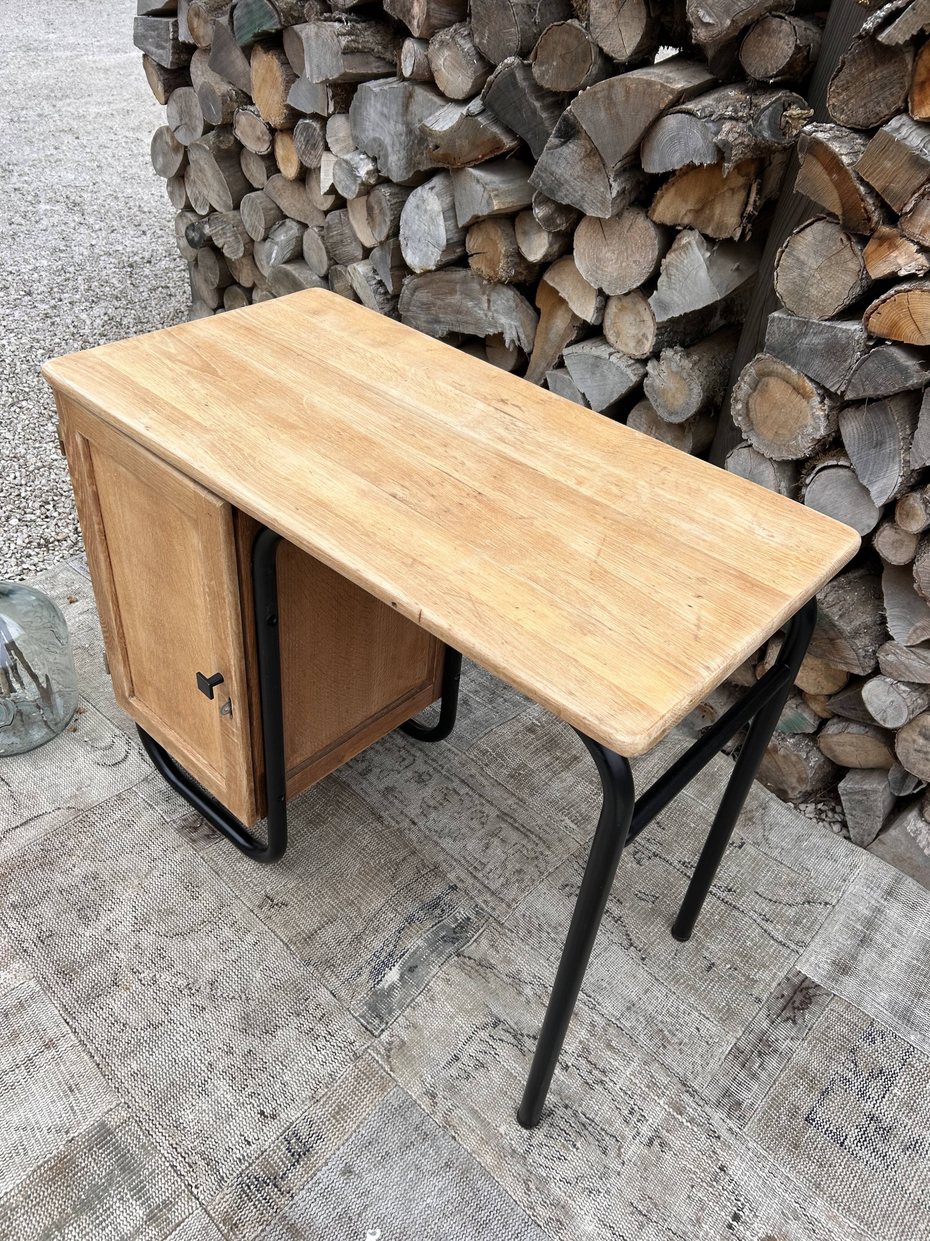 Vintage wood and metal desk