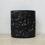 Martin Freyer Rosenthal Bisque Porcelaine Noire Paper Relief Vase Op Art