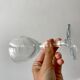Set of 11 molded glass wine glasses engraved 20s