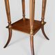 Mahogany, marble and bronze side table / guéridon in Louis XVI style.