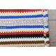 Tapis de couloir vintage turc Oushak fait main en laine et coton, années 1970