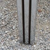 Coffee table design of the 70s smoked glass base chrome Diameter 84cm