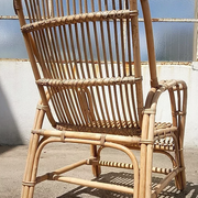 Fauteuil en rotin années 60