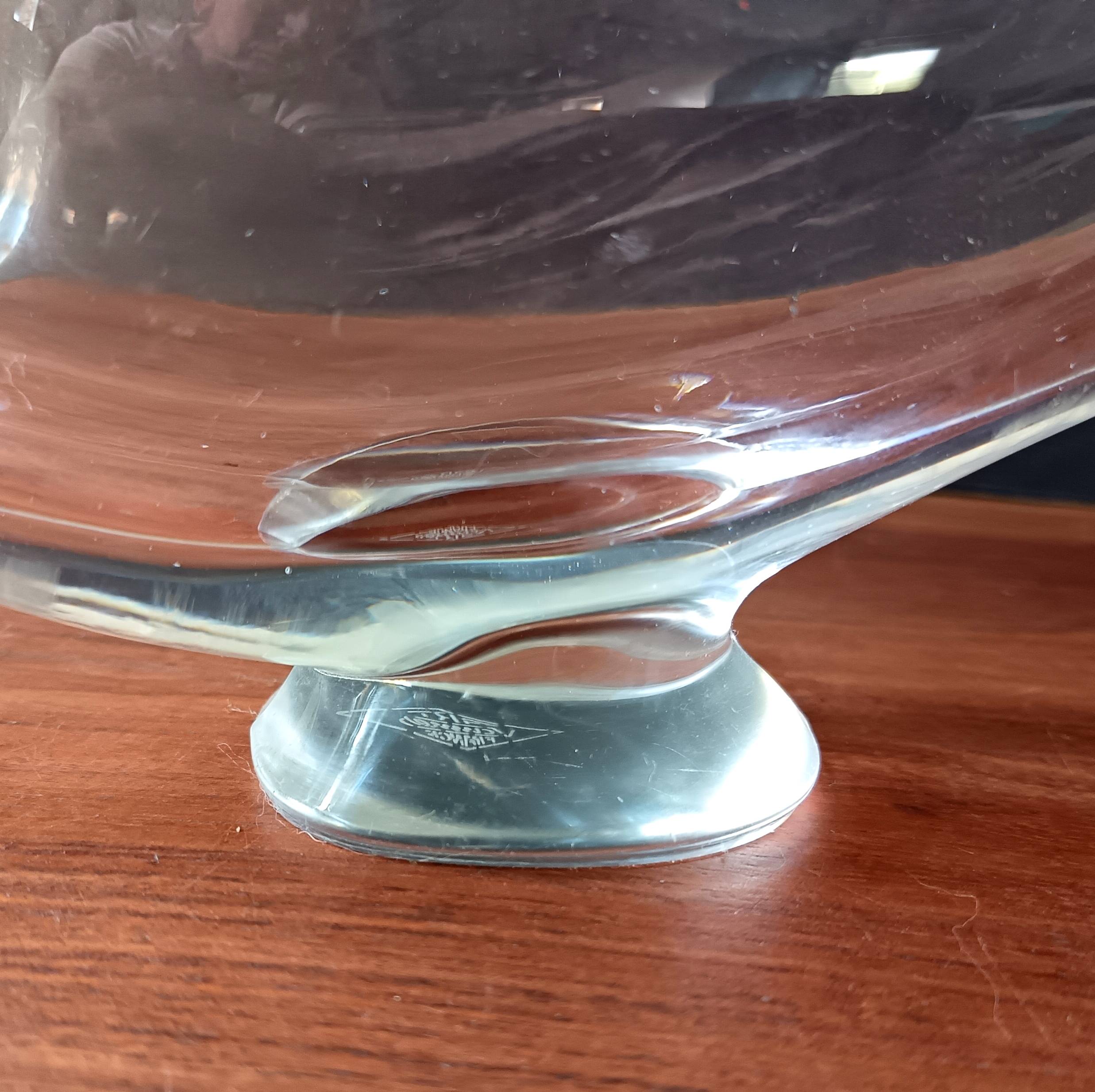 Large BIRD Vintage Vannes Crystal Pocket tray