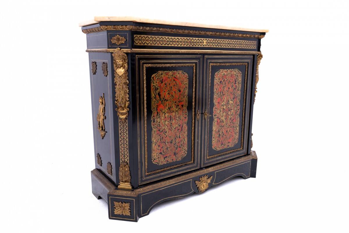 A unique set of Boulle chests of drawers, France, circa 1860.
