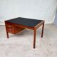 Teak desk with vinyl top