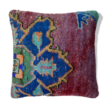 Housse de coussin de tapis turc vintage 45 x 45 cm