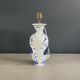 Asian lamp base made of hand-painted porcelain.