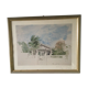 Aquarelle encadrée de F. Hennequet - Île de La Réunion