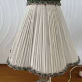 Vintage crystal base bedside lamp