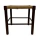 Vintage Wooden Stool With Rope Seat 60s Minimalist