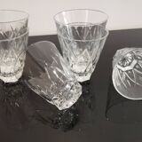 6 verres à porto en cristal ciselé vintage