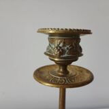 Brass collared candle holders