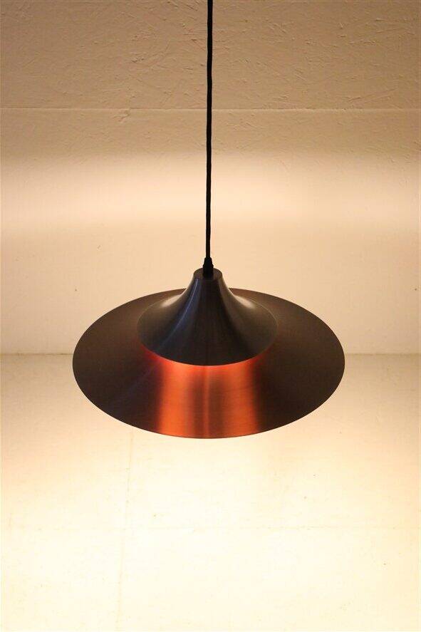 Mid-century Space Age pendant lamp / Danish modern design / 1960s / 1970s