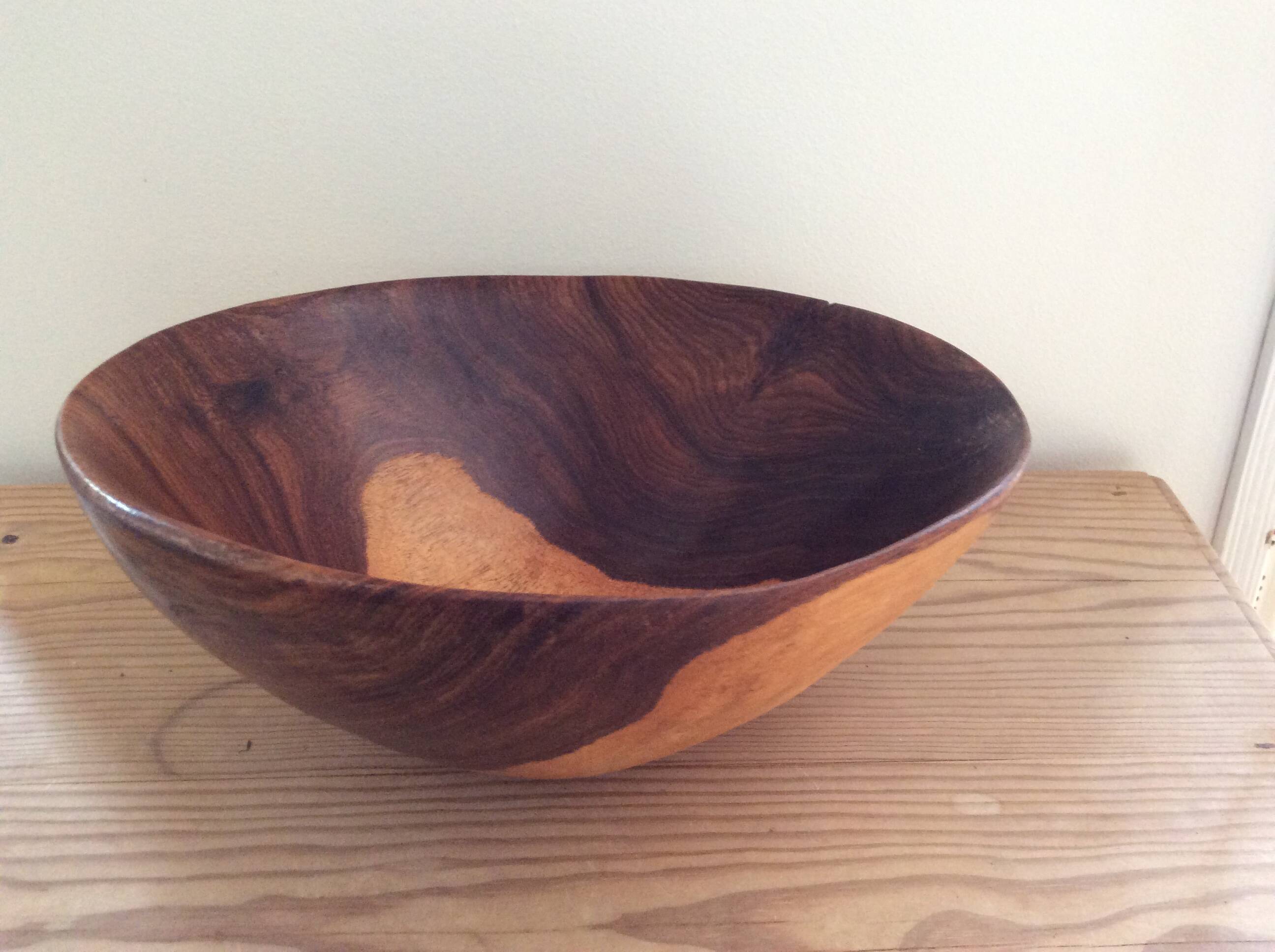 Wooden salad bowl