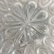 Vintage round molded glass ceiling light