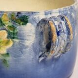 Small enamelled earthenware planter signed Jérôme Massier 19th century 10.5 cm