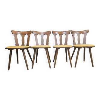 Lot de 4 chaises bistrot 1960