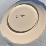Porcelain dish Sarreguemines numbered