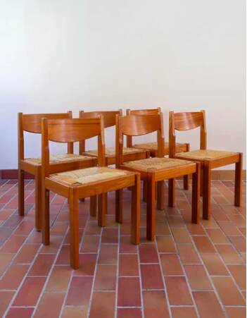 6 chaises Maison Regain orme