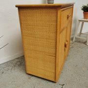 Buffet vintage en rotin Roche Bobois