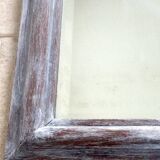 White beveled 81x68cm mirror